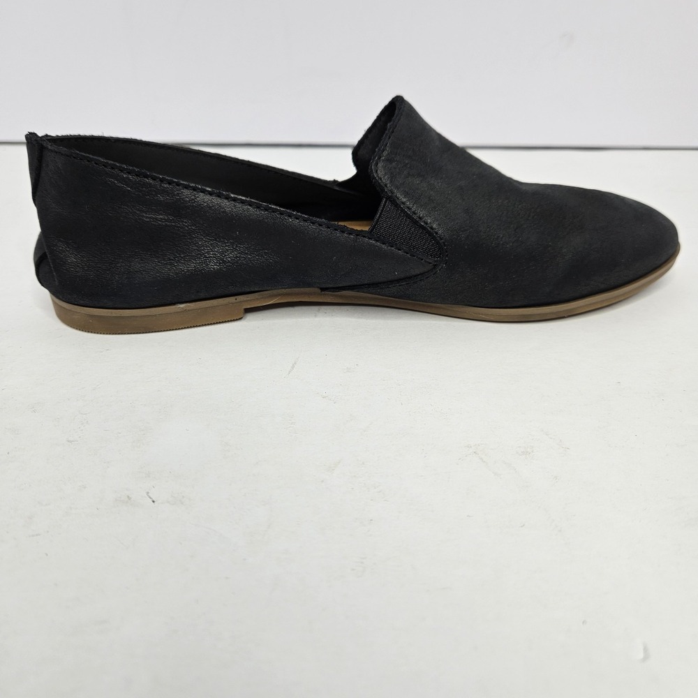 Lucky Brand Slip On Shoes Black Flats Size 6.5 Heel To Toe 9.5" - Picture 6 of 8